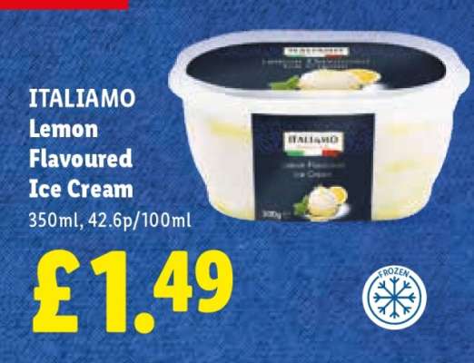 ITALIAMO Lemon Flavoured Ice Cream