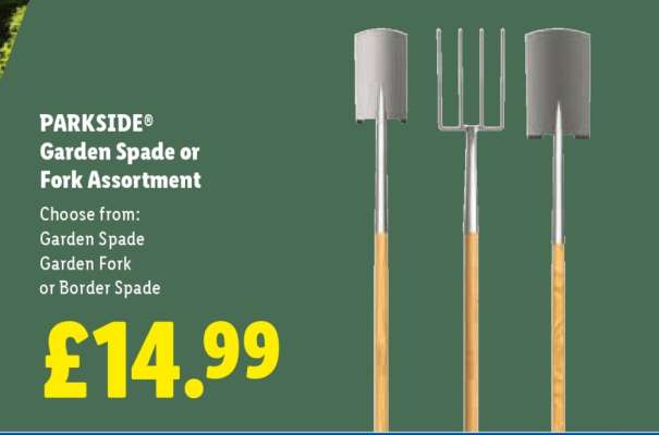 PARKSIDE Garden Spade or Fork Assortment