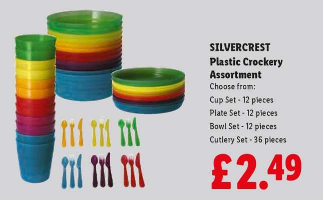 SILVERCREST Plastic Crockery Assortment