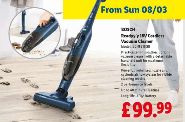 BOSCH Readyy'y 16V Cordless Vacuum Cleaner
