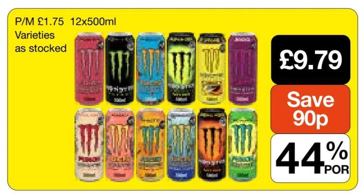Monster Energy Drink 12x500ml