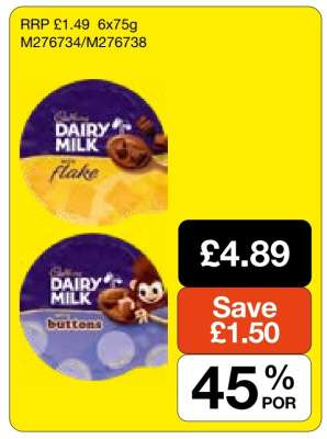 Cadbury Dairy Milk Flake/Buttons
