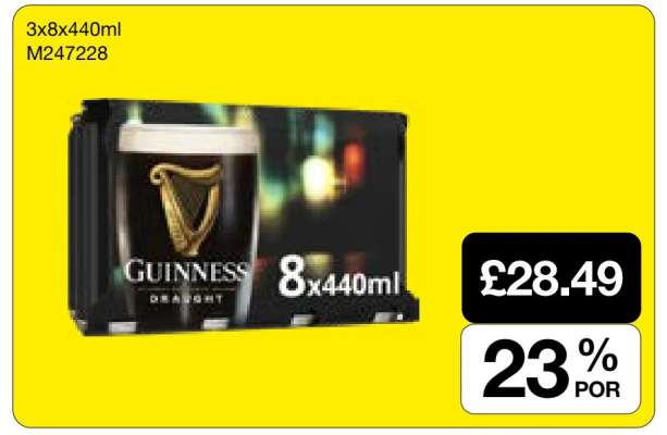 Guinness Draught 8x440ml