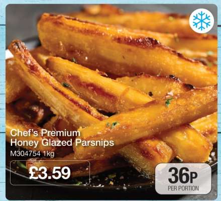 Chef’s Premium Honey Glazed Parsnips