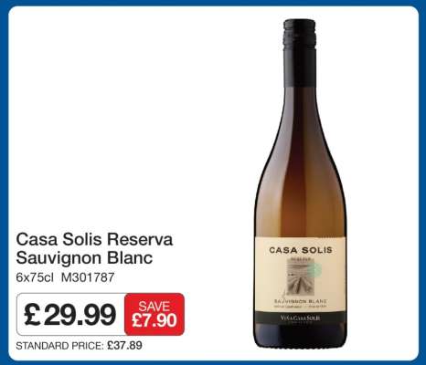 Casa Solis Reserva Sauvignon Blanc