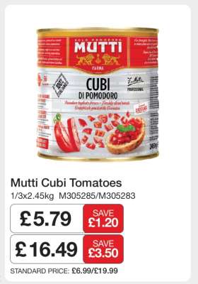 Mutti Cubi Tomatoes