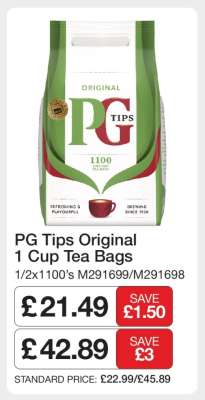 PG Tips Original 1 Cup Tea Bags
