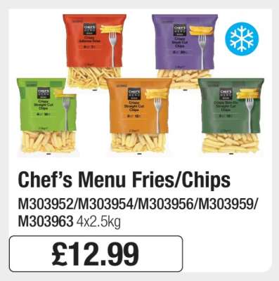 Chef’s Menu Fries/Chips