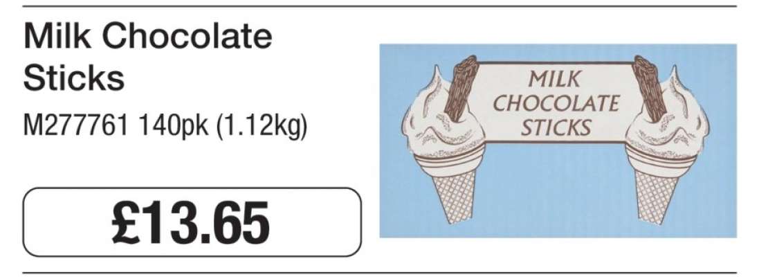 Milk Chocolate Sticks