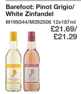 Barefoot: Pinot Grigio/White Zinfandel
