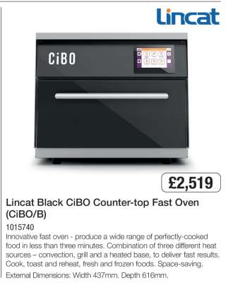 Lincat Black CiBO Counter-top Fast Oven (CiBO/B)