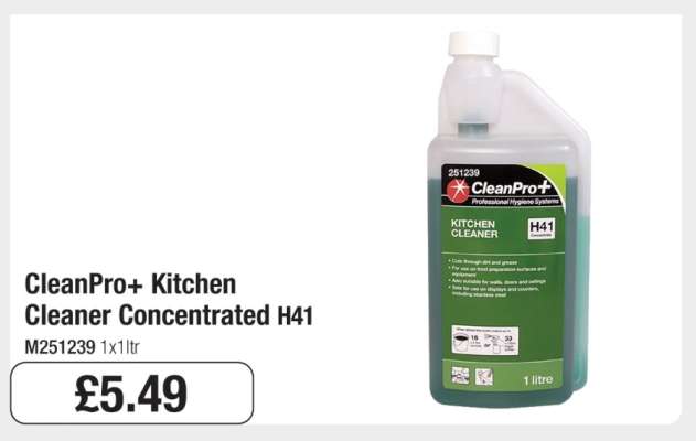 CleanPro+ Kitchen Cleaner Concentrated H41