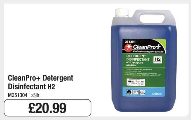 CleanPro+ Detergent Disinfectant H2