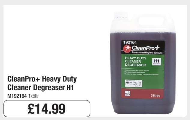 CleanPro+ Heavy Duty Cleaner Degreaser H1