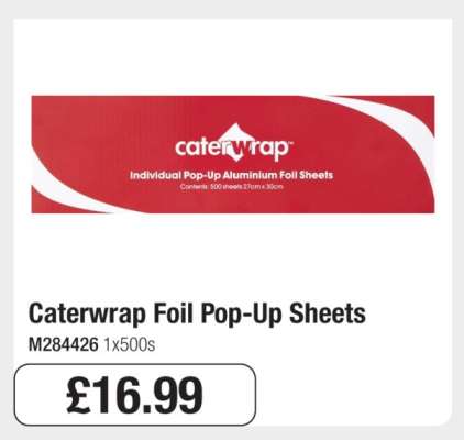 Caterwrap Foil Pop-Up Sheets