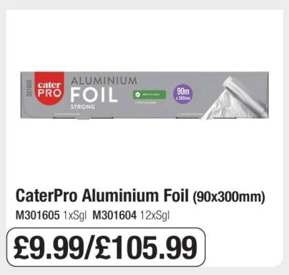 CaterPro Aluminium Foil (90x300mm)