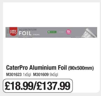 CaterPro Aluminium Foil (90x500mm)