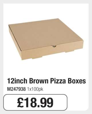 12inch Brown Pizza Boxes