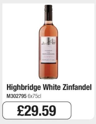 Highbridge White Zinfandel
