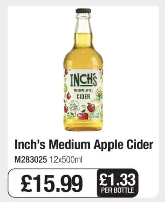 Inch's Medium Apple Cider