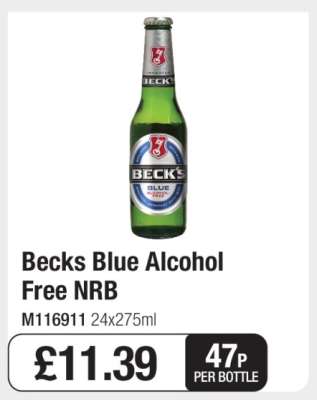 Becks Blue Alcohol Free NRB