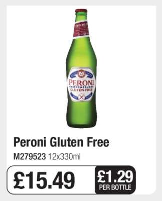 PERONI GLUTEN FREE