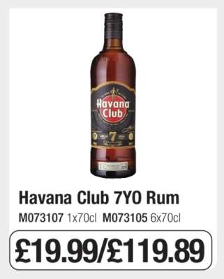 Havana Club 7YO Rum
