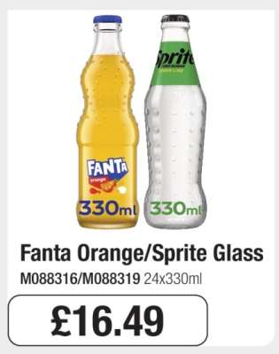Fanta Orange/Sprite Glass