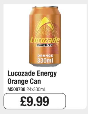 Lucozade Energy Orange Can