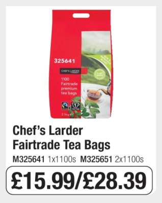 Chef’s Larder Fairtrade Tea Bags