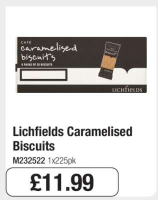 Lichfields Caramelised Biscuits