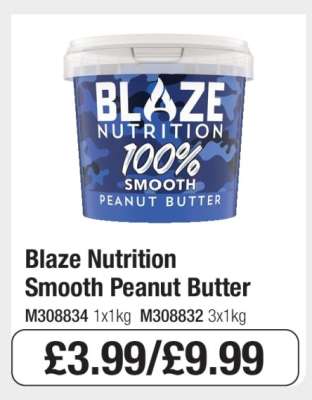 Blaze Nutrition Smooth Peanut Butter