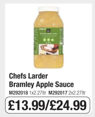 Chefs Larder Bramley Apple Sauce