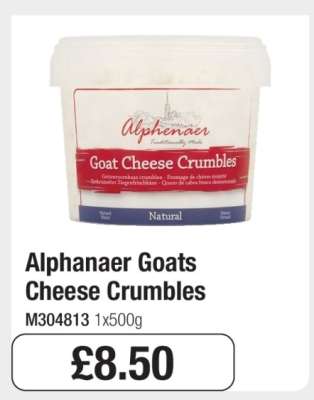 Alphanaer Goats Cheese Crumbles