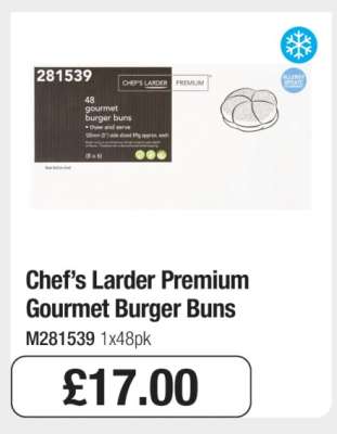 Chef’s Larder Premium Gourmet Burger Buns
