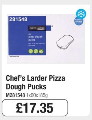 Chef’s Larder Pizza Dough Pucks