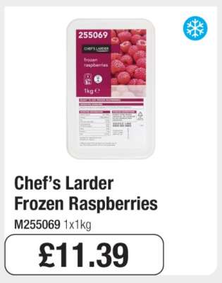 Chef’s Larder Frozen Raspberries