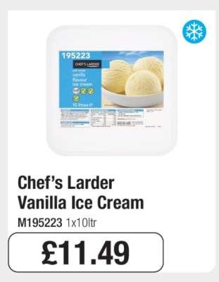 Chef’s Larder Vanilla Ice Cream