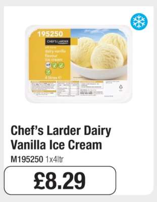 Chef’s Larder Dairy Vanilla Ice Cream