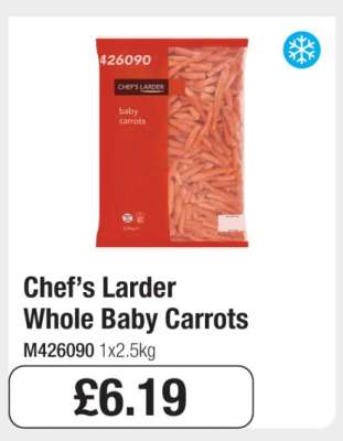 Chef’s Larder Whole Baby Carrots