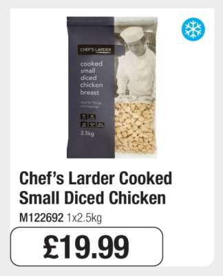 Chef’s Larder Cooked Small Diced Chicken