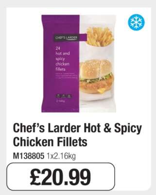 Chef’s Larder Hot & Spicy Chicken Fillets