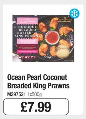 Ocean Pearl Coconut Breaded King Prawns