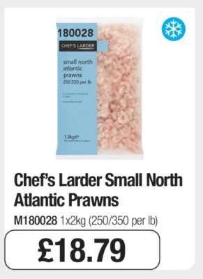 Chef’s Larder Small North Atlantic Prawns