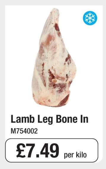 Lamb Leg Bone In