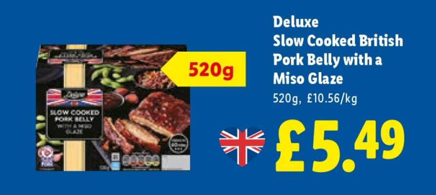 Deluxe Slow Cooked British Pork Belly with a Miso Glaze