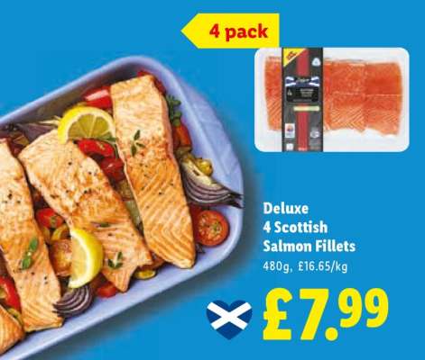 Deluxe 4 Scottish Salmon Fillets