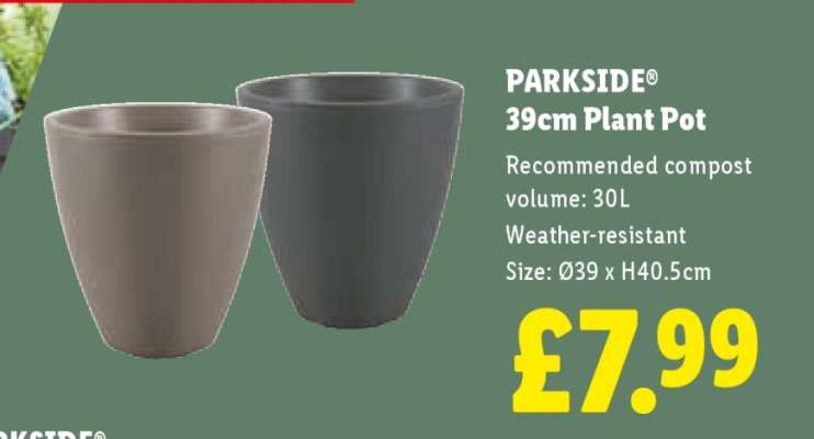 PARKSIDE 39cm Plant Pot