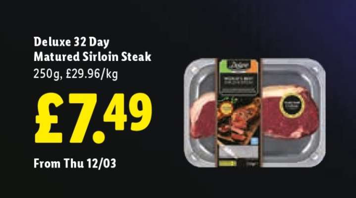 Deluxe 32 Day Matured Sirloin Steak