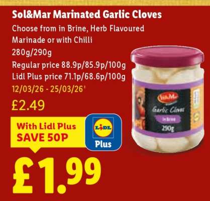 Sol&Mar Marinated Garlic Cloves